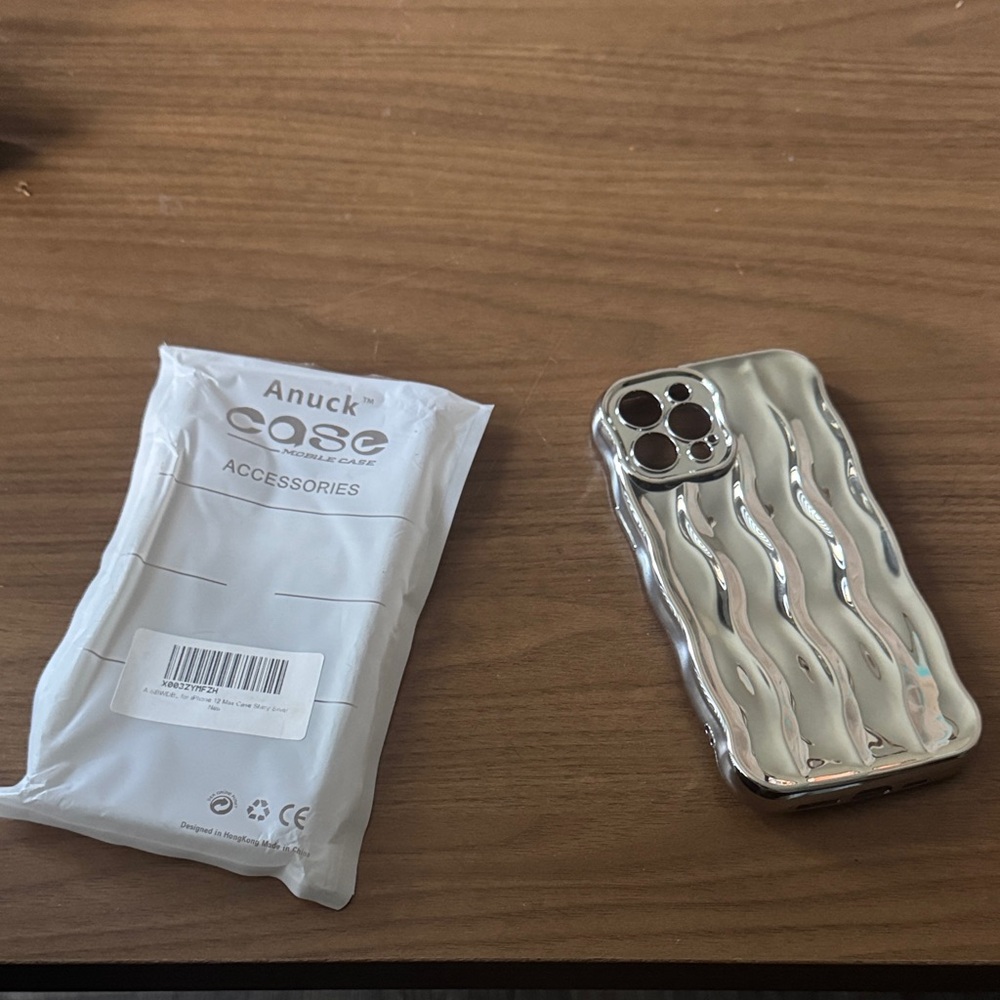 Silver Phone 12 Max Case